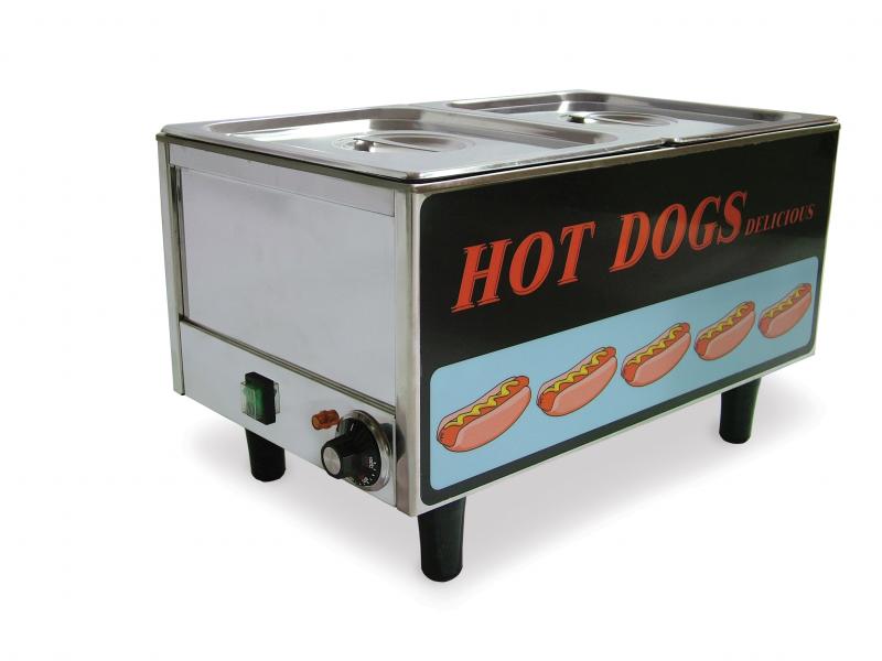 Stainless Steel Hotdog Steamer and Bun Warmer 1 Stainless Steel Hotdog Steamer and Bun Warmer